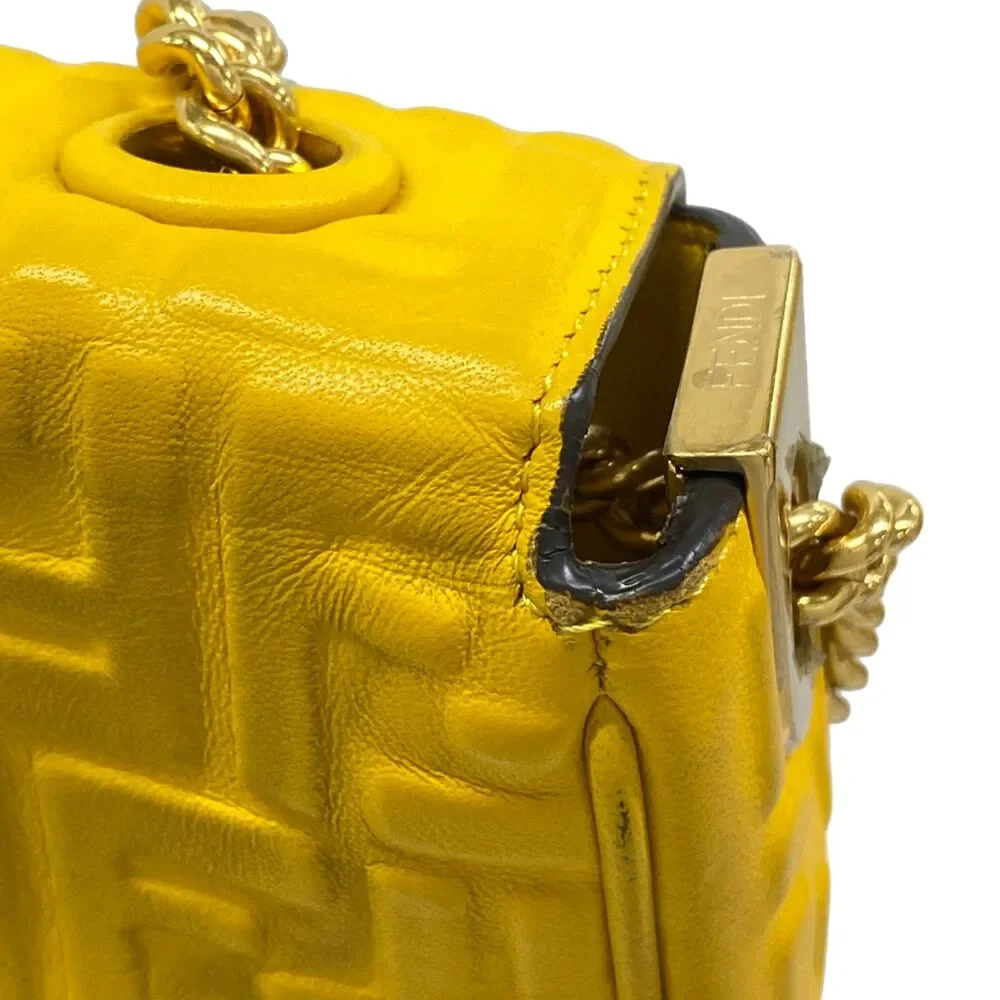 Fendi Baguette Chain Midi Shoulder Bag 8BR793